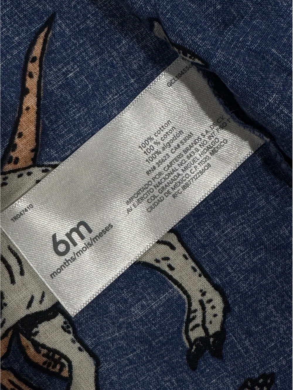 Carter's Baby Boys' Dinosaur Print Button-Up Shirt 6 Months